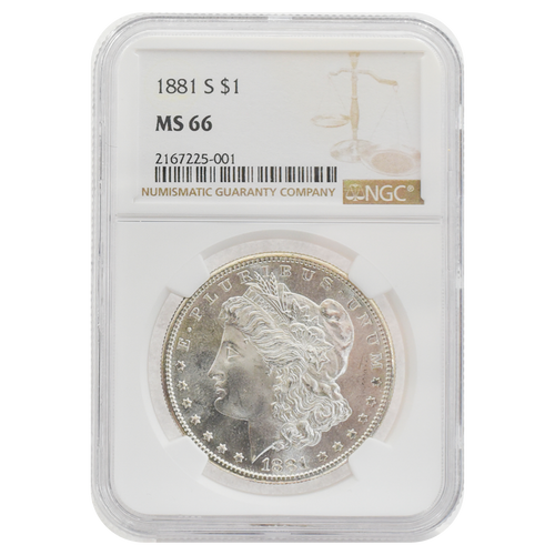 1881-S Morgan Dollar MS66 NGC