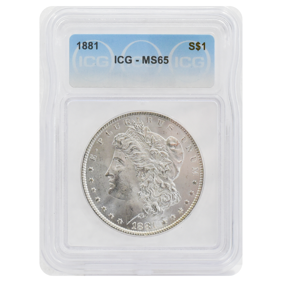 1881 Morgan Dollar MS65