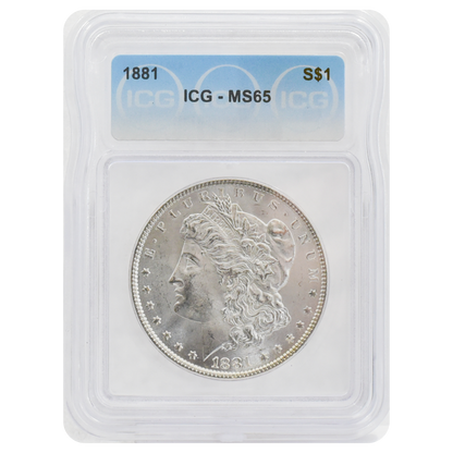 1881 Morgan Dollar MS65