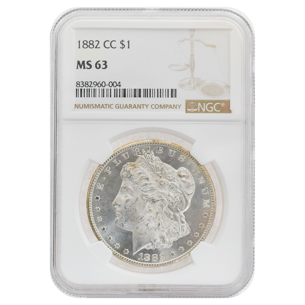 1882-CC Morgan Dollar MS63 NGC
