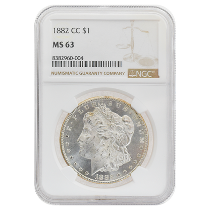 1882-CC Morgan Dollar MS63 NGC
