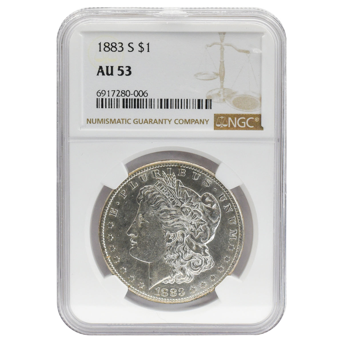 1883-S AU53 Morgan Dollar NGC