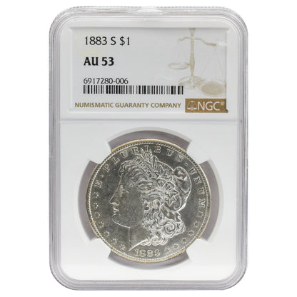 1883-S AU53 Morgan Dollar NGC