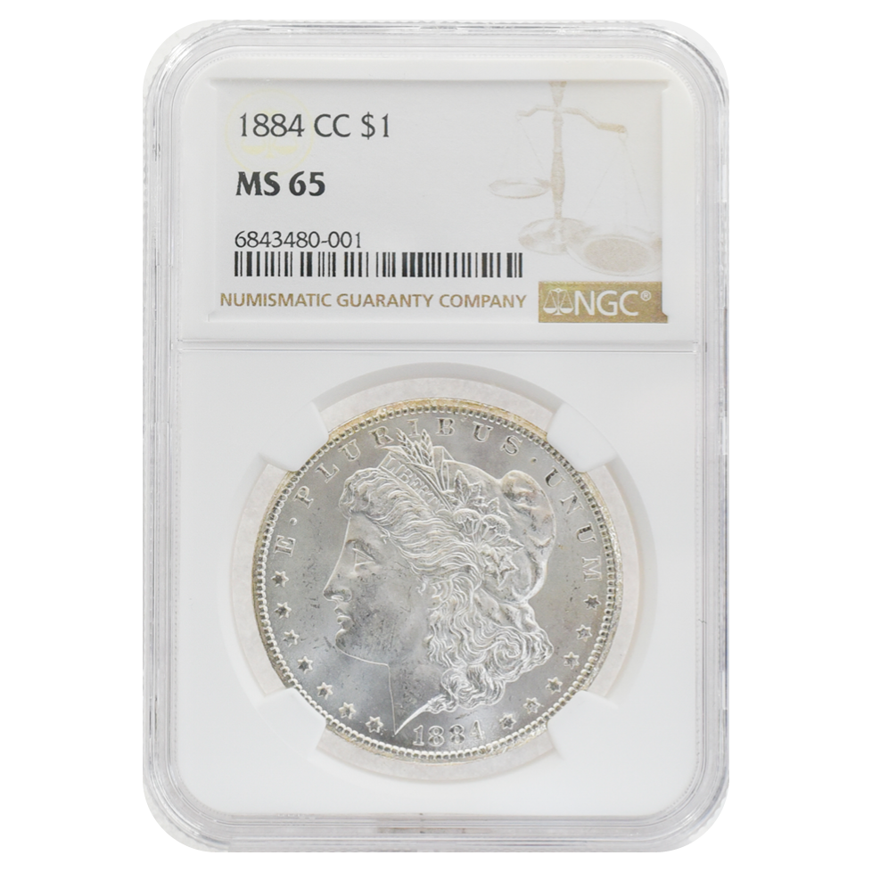 1884-CC Morgan Dollar MS65 NGC