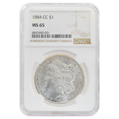 1884-CC Morgan Dollar MS65 NGC