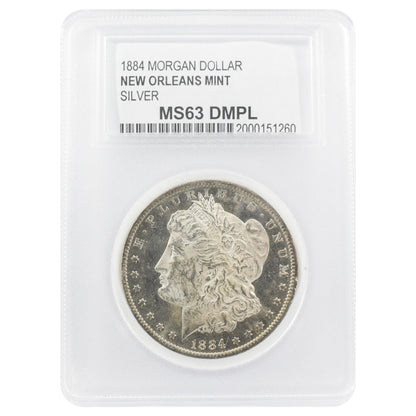1884-O Morgan Dollar MS63 DMPL PCC