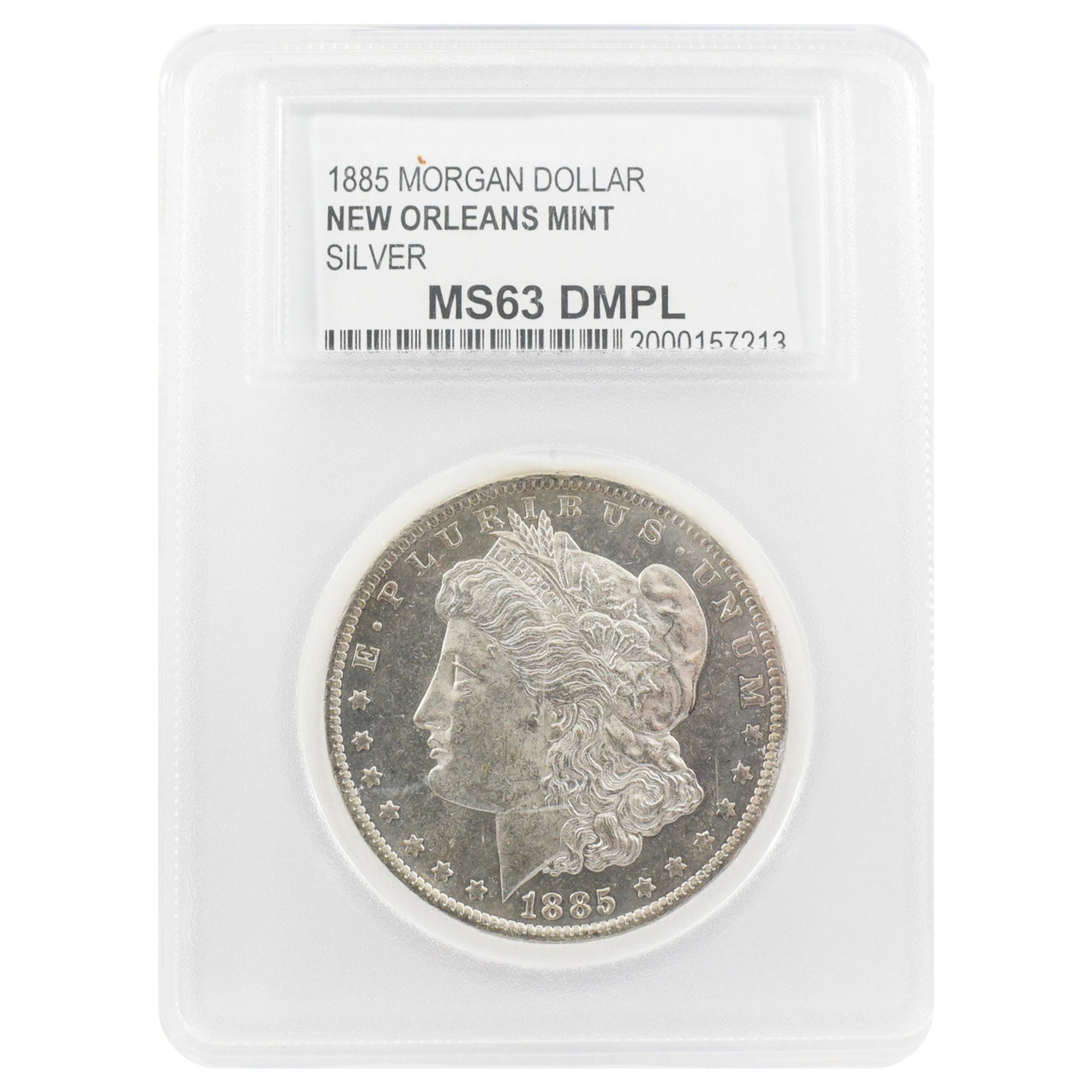 1885-O Morgan Dollar MS63 DMPL PCC