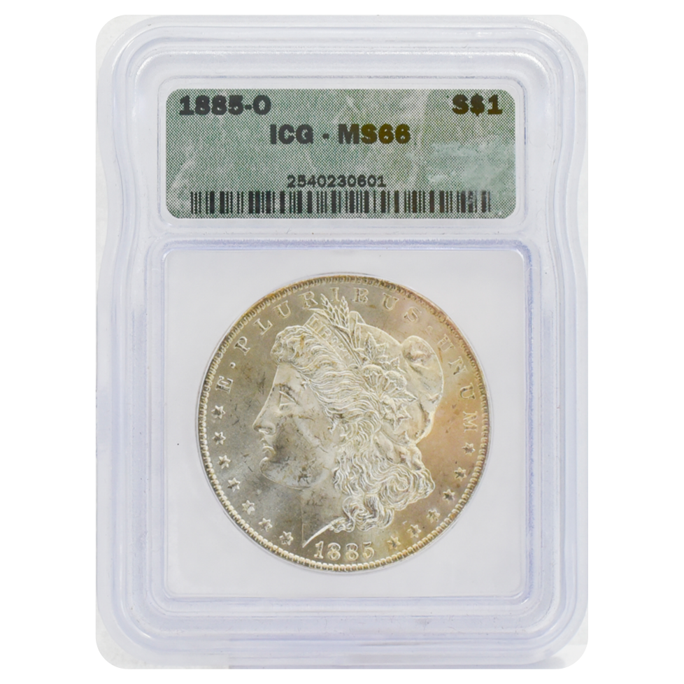 1885-O Morgan Dollar MS66