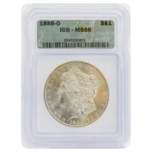 1885-O Morgan Dollar MS66