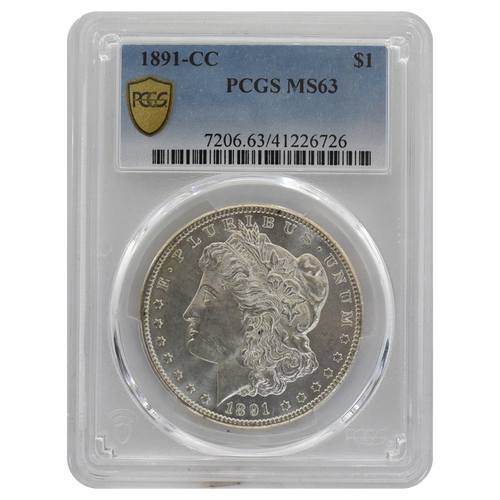1891-CC Morgan Dollar MS63 PCGS