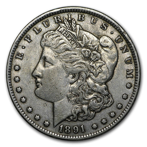 1891-CC Morgan Silver Dollar - XF