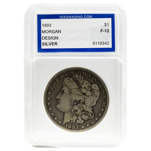 1893 F12 Morgan Dollar