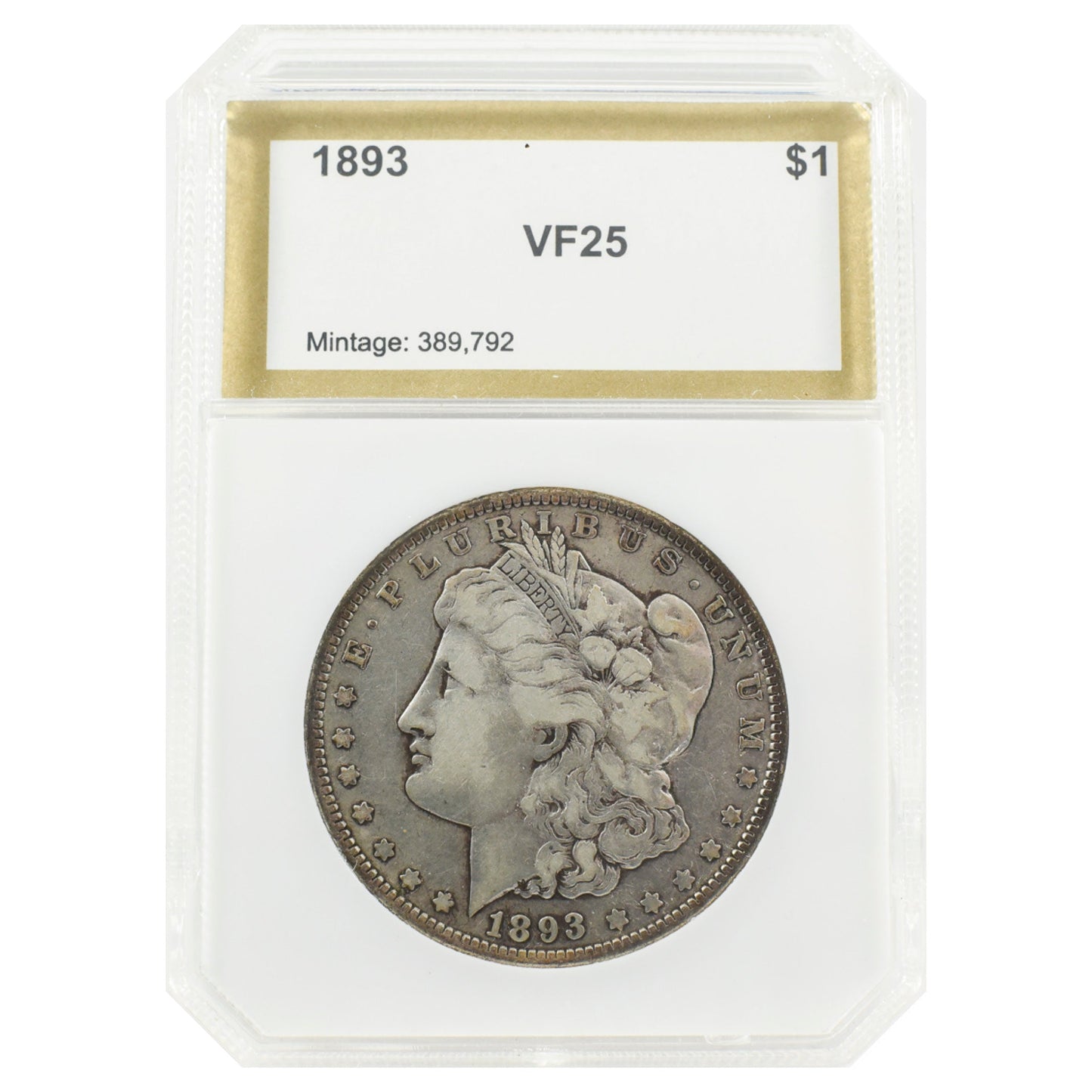 1893 Morgan Dollar VF25 PCI