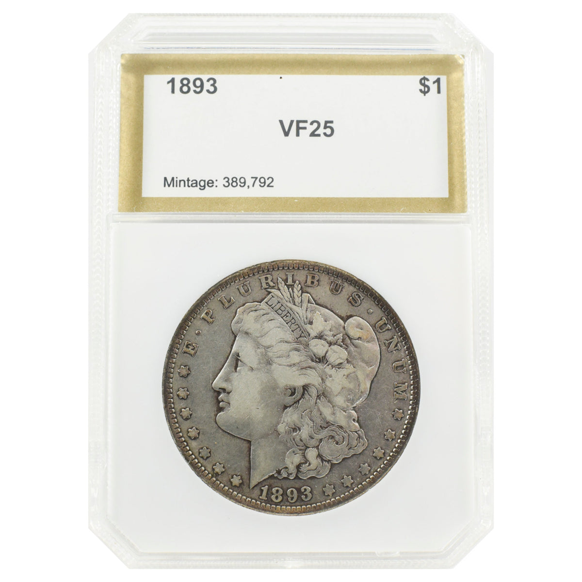 1893 Morgan Dollar VF25 PCI