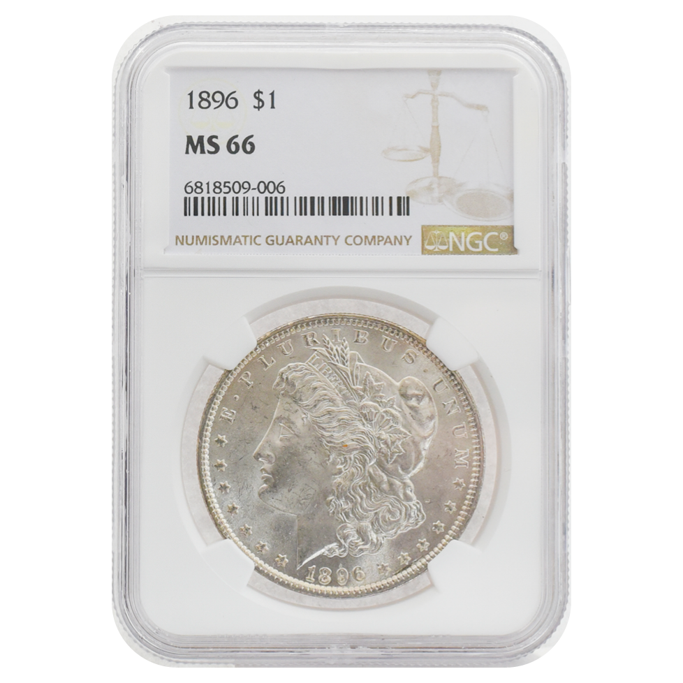 1896 Morgan Dollar MS66 NGC