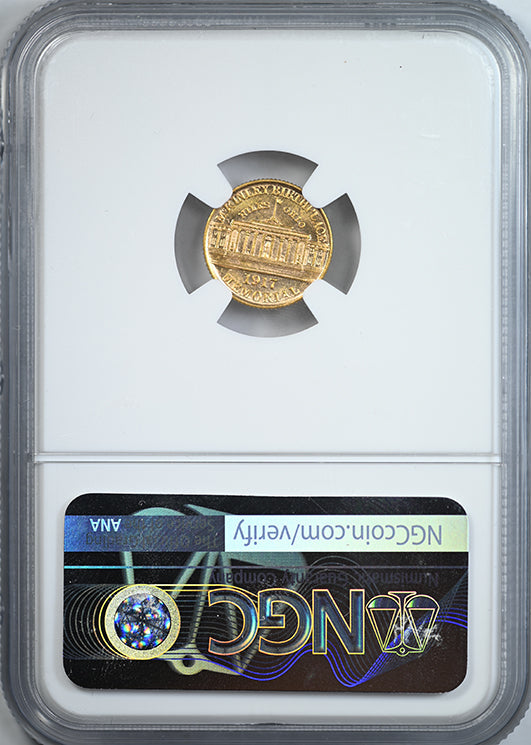 1917 McKinley Classic Commemorative Gold Dollar G$1 NGC MS61PL - Prooflike