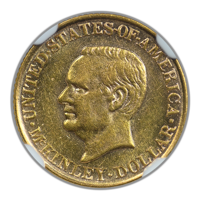 1917 McKinley Classic Commemorative Gold Dollar G$1 NGC MS61PL - Prooflike