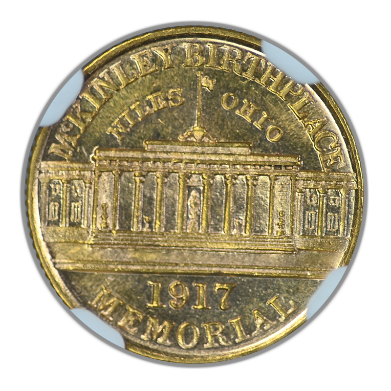 1917 McKinley Classic Commemorative Gold Dollar G$1 NGC MS61PL - Prooflike