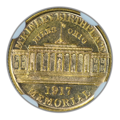 1917 McKinley Classic Commemorative Gold Dollar G$1 NGC MS61PL - Prooflike