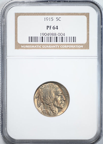 1915 Proof Buffalo Nickel 5C NGC PF64