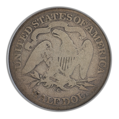 1871-CC Liberty Seated Half Dollar 50C PCGS AG03 CAC