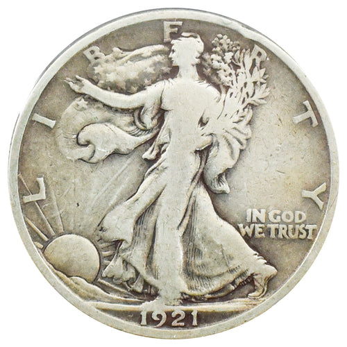 1921-D Fine Details Walking Liberty Half Dollar