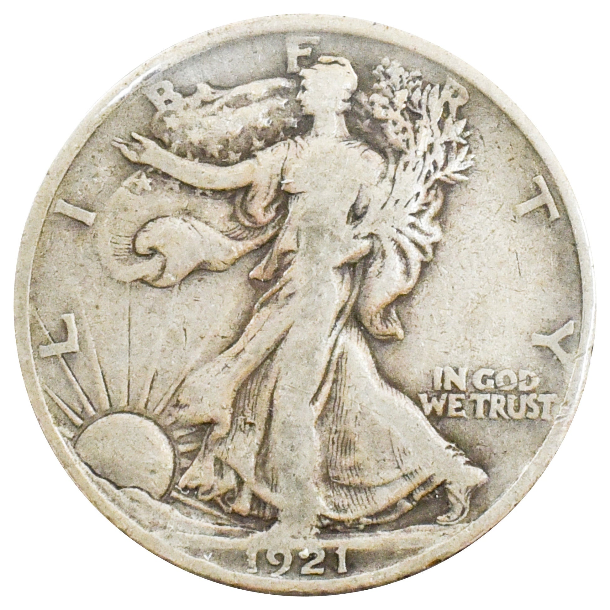 1921 Fine Walking Liberty Half Dollar