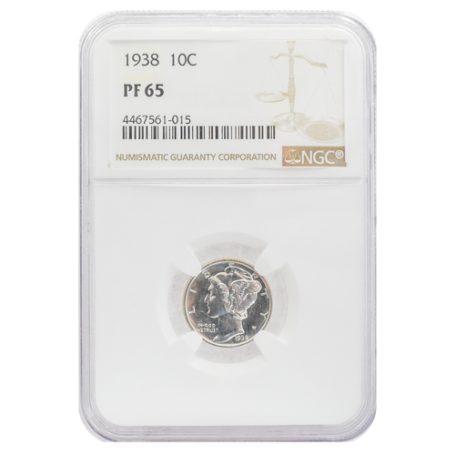 1938 Mercury Proof Dime PF65 NGC