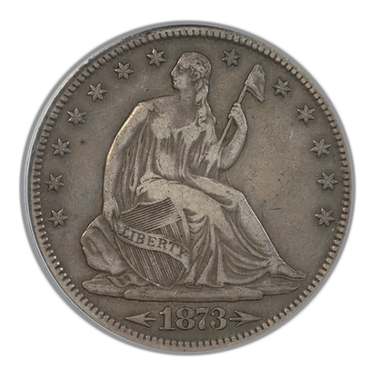 1873-CC Liberty Seated Half Dollar 50C PCGS VF30 - Arrows