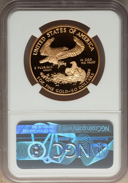 1995-W Complete 5 Coin American Gold and Silver Eagle 10th Anniversary Set NGC PF70UCAM John Mercanti Signed