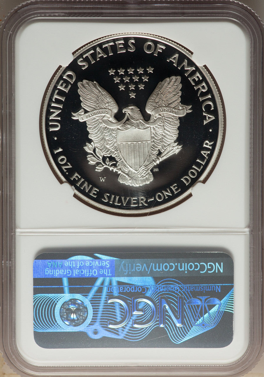 1995-W Complete 5 Coin American Gold and Silver Eagle 10th Anniversary Set NGC PF70UCAM John Mercanti Signed
