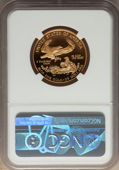 1995-W Complete 5 Coin American Gold and Silver Eagle 10th Anniversary Set NGC PF70UCAM John Mercanti Signed