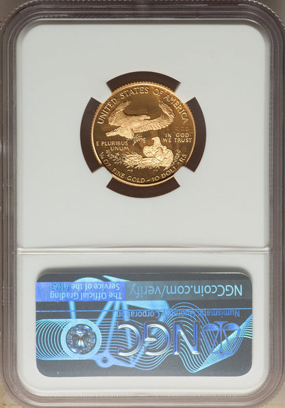 1995-W Complete 5 Coin American Gold and Silver Eagle 10th Anniversary Set NGC PF70UCAM John Mercanti Signed