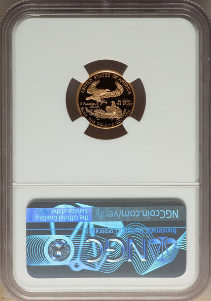 1995-W Complete 5 Coin American Gold and Silver Eagle 10th Anniversary Set NGC PF70UCAM John Mercanti Signed