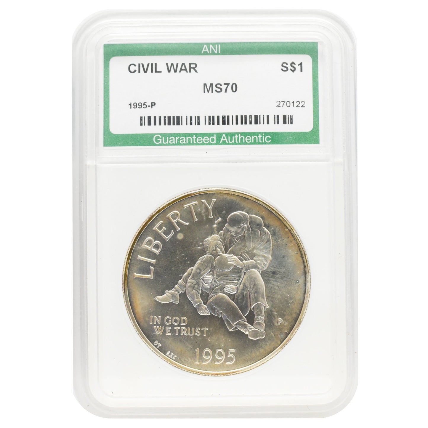 1995 Civil War $1 Commemorative MS70