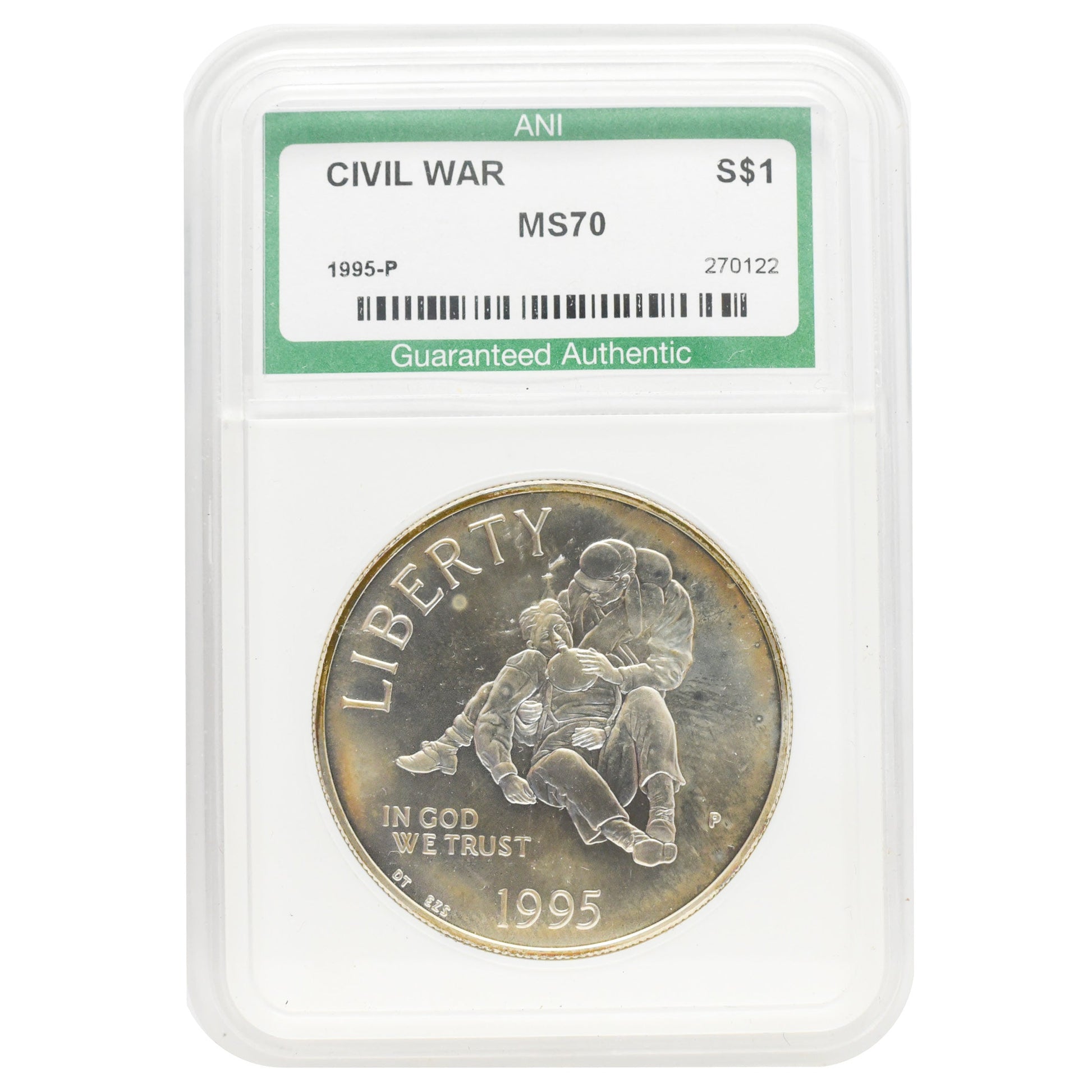1995 Civil War $1 Commemorative MS70