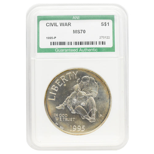 1995 Civil War $1 Commemorative MS70