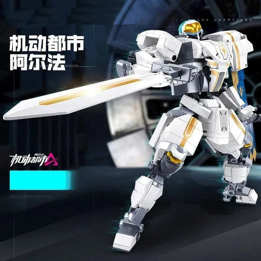 Transformed Super Mecha Arthur Robot Warrior Bricks Toy