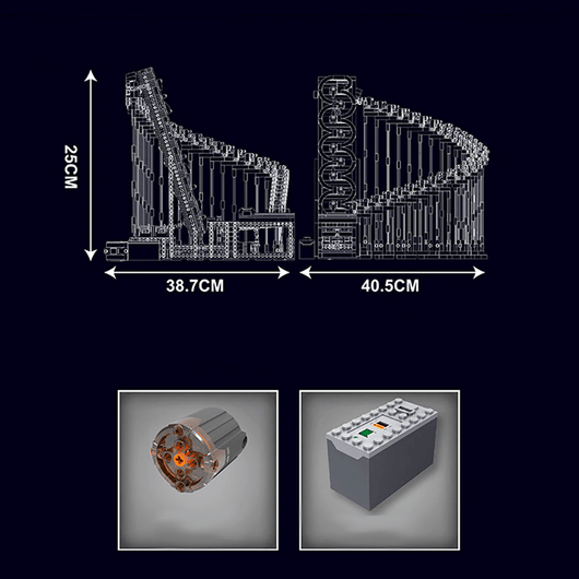 Motorised GBC Harp Track Marble Run