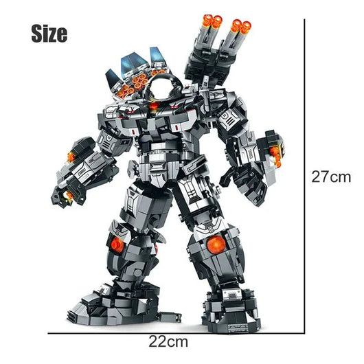 Transforming Super Heroes Steel Mecha Robot Bricks Toy