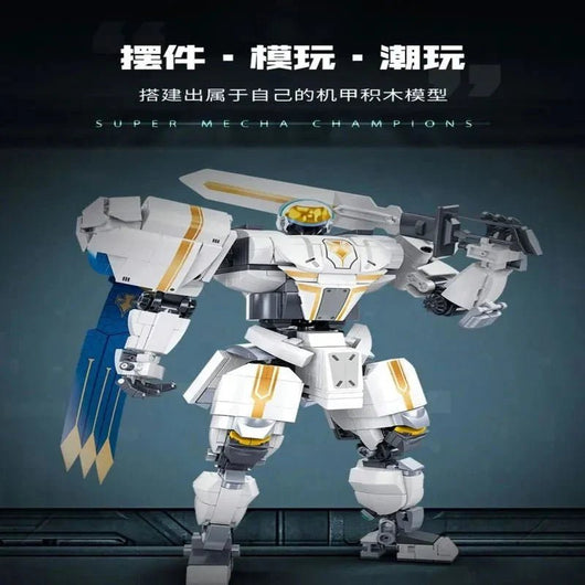 Transformed Super Mecha Arthur Robot Warrior Bricks Toy