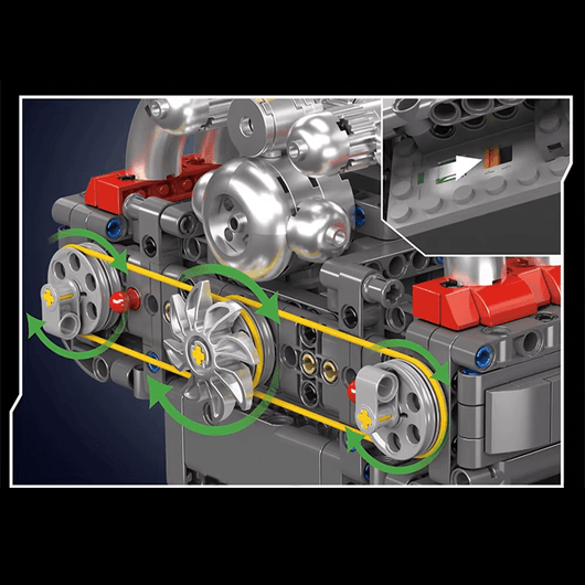 Motorized Flat-6 Boxer Engine