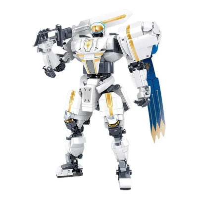Transformed Super Mecha Arthur Robot Warrior Bricks Toy