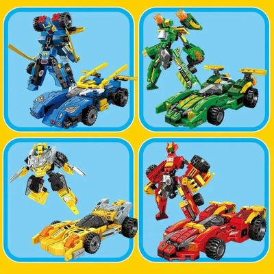 Mechanical Transformation Truck Car Robot Bricks Toy