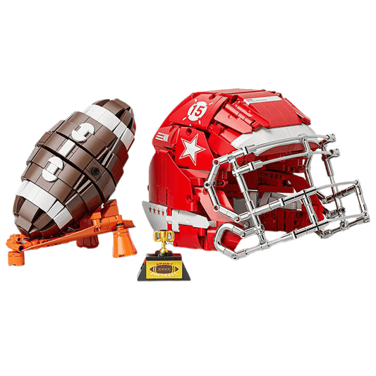 US Football Helmet and Ball