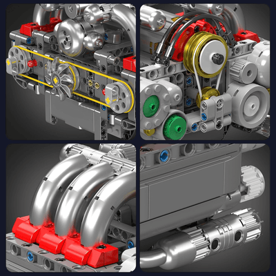 Motorized Flat-6 Boxer Engine