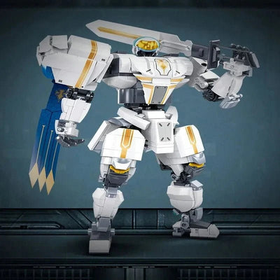 Transformed Super Mecha Arthur Robot Warrior Bricks Toy