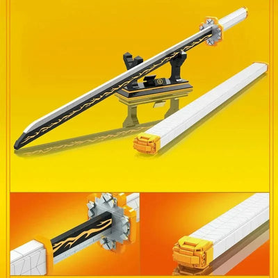 Demon Slayer Zenitsu Katana Sword Bricks Toy