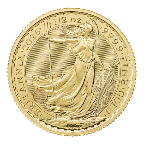 2026 1/2 oz Great Britian Gold Britannia BU