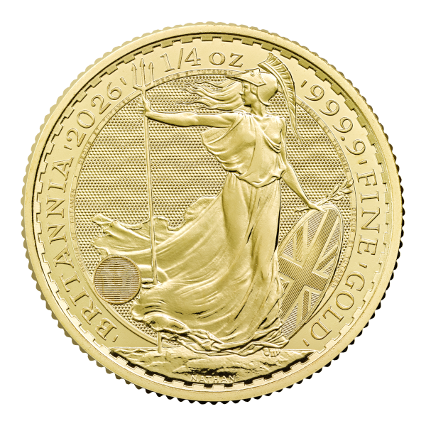 2026 1/4 oz Great Britain Gold Britannia BU